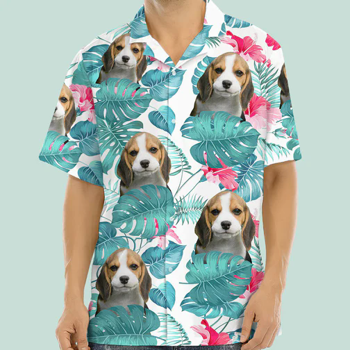 Dog Parents' Customizable Hawaiian Shirt (Men Sized), HS-MA-303